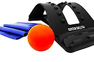 Posture Corrector Back Stretcher with Mat and Medicine Ball
