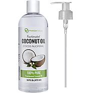 Fractionated Coconut Oil Skin Moisturizer - Natural & Pure Carrier Oil Massage Oil Skin Moisturizer Therapeutic O...