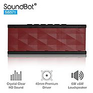 SoundBot SB571 Bluetooth Wireless Speaker for 12 hrs Music Streaming & Hands-Free Calling w/ 6W + 6W 40mm Driver Spea...