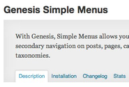 WordPress › Genesis Simple Menus " WordPress Plugins