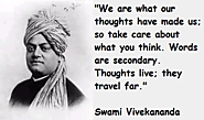 Words are secondary. Thoughts live; they travel far