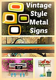 Vintage Style Metal Signs Home Decor - Long Ago Share