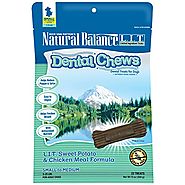 Natural Balance Dental Chews Dog Treats, L.I.T. Limited Ingredient Treats Sweet Potato & Chicken Meal Formula, Grain ...
