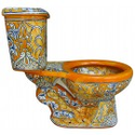 TALAVERA TOILETS - Uniquely Decorated Toilet Sets & Toilet Accessories in Vibrant Mexican Colors and Designs - Terra ...