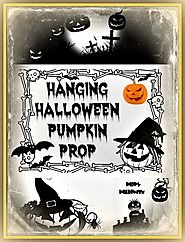 Hanging Halloween Pumpkin Man Prop • Holiday Décor – Season Charm