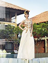 Latest Designer Heavy Embroidered And New Style White Gown