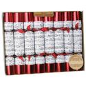 Red and White Christmas Crackers