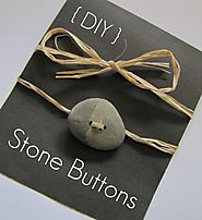 Making your own beach stone buttons