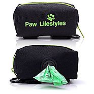 Paw Lifestyles Dog Poop Bag Holder Leash Attachment - Fits Any Dog Leash - Simple Attachment – Easily Access Dog Wast...