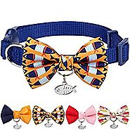Blueberry Pet Multiple Designs Spring Breakaway Cat Collar with Vary Package, Pack of 2 Collars with Flower or Pack o...