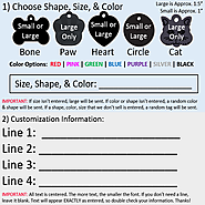 Vet Recommended Pet ID Tag Dog and Cat Personalized | Many Shapes and Colors to Choose From! | MADE IN USA, Strong An...
