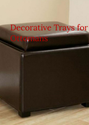 Decorative Trays for Ottomans