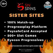 Sites like Sin Spins – More free spins, slots, games & Jackpots.