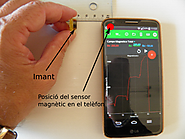 Experimentació amb tecnologia mòbil. El sensor magnètic i el camp magnètic d’un imant