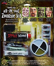 Family Size All In One Zombie Kit Costume Makeup