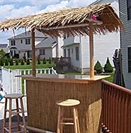 Portable Tiki Bar - Indoor or Outdoor Use - Put Together in 10 Minutes