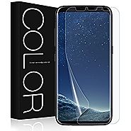 Galaxy S8 Screen Protector, G-Color [Error Proof Bubble Free] [Case Friendly] Full Coverage Not Tempered Glass Film S...