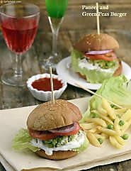 Paneer and Green Peas Burger