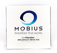 Mobius Breakfast Meal Replacement, Rich Dark Chocolate Flavored Powder, 2.5 oz. (Pack of 15)