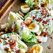 Iceberg Wedge Salads with Soft-Boiled Eggs and Grilled Bacon