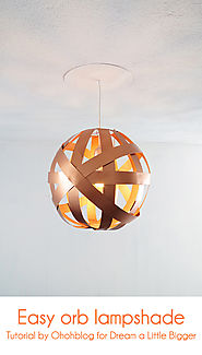 Easy orb lampshade - Dream a Little Bigger