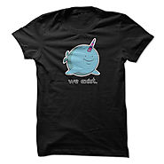 We Exist Bi Pride Narwhal T-Shirt