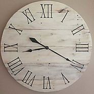 Handmade Wooden Farmhouse Clock