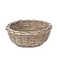 Large Woven Round Rattan Basket