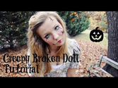 Creepy Broken Doll: Hair, Makeup, and Costume Tutorial!