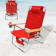 Big Jumbo Heavy Duty 500 lbs XL Aluminum Beach Chair for Big and Tall Person - Best Heavy Duty Stuff
