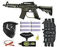 US ARMY Alpha Black Tactical Tippmann Paintball Mega Gun Set