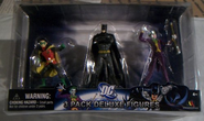 DC 3 Pack Deluxe(2.5-3.0 Inch) Mini Figure Batman Robin Joker Series 1 Sealed package