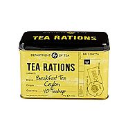 Tea Rations Tea Tin with 40 English Breakfast Teabags