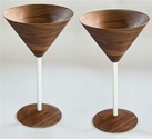 Wood Martini Glasses