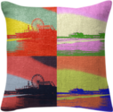 Santa Monica Pier Pop Art Pillow created by stine1 | Print All Over Me