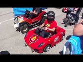 PowerWheels Racing - NIMBY Ferrari Kart FIRE!! (Maker Faire 2013)
