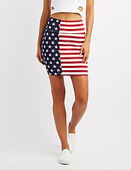 American Flag Bodycon Mini Skirt $10.99 @ Charlotte Russe