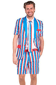 Uncle Fam Short Sleeve Suit $95 @ Tipsy Elves