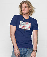 Denim & Supply Ralph Lauren Men's Core American Flag Graphic T-Shirt $39.50 @ Macy's