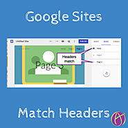 New Google Sites: Match Page Headers - Teacher Tech
