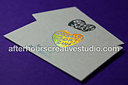 Hot Foil Textured Wild Business Cards