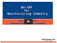Best Online Manufacturing ERP Software Solution in 2018