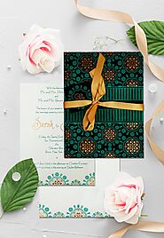 Alluring Paisley Themed Wedding Invitations