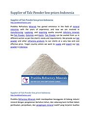 Supplier of Talc Powder low prices Indonesia