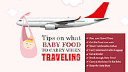 Tips on what baby food to carry when traveling
