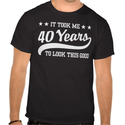 40th Birthday Tee Shirts for Men