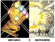 What is more powerful: The Infinity Gauntlet or the Heart of the Universe?
