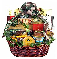 Group Therapy - Premium Gourmet Food Gift Basket - Meat, Cheese, Nuts, Smoked Salmon, Dried Fruit, Chocolate, Cookies...