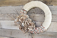 Fall Wreath DIY Project Idea: Burlap & Yarn - Consumer Crafts