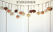 DIY Falling Leaves Garland - House of Jade Interiors Blog